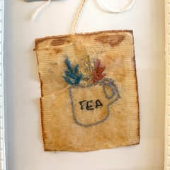 Sachê de chá bordado - Xícara Tea na internet