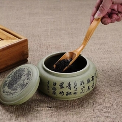 Colher de chá bambu na internet