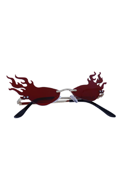 Óculos de Sol Grungetteria Fogo Nozoio Vermelho - comprar online