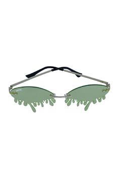 Óculos de Sol Grungetteria Minion's Tears Verde - Grungetteria | Óculos Alternativo e Hype | Leve 3 e Pague 2