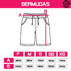 Bermuda Tactel com Elastano Grungetteria Acid - Grungetteria | Óculos Alternativo e Hype | Leve 3 e Pague 2