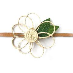 Tiara, Arco e Bico de Pato Laço Flor de Sisal - Tiara Flor - Tiara de Flor - comprar online