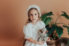 Vestido Antonella: Cambraia de Linho, Algodão e Renda (infantil)