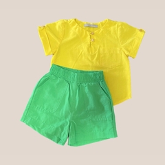 Camisa Amarela Infantil - Peppenino - Laços da Antonella