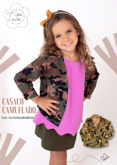 Casaco Camuflado LDA: Linho com Algodão (infantil) - loja online