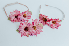 Tiara Flor Margarida Pink - loja online