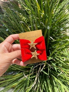 Parzinho Vermelho com Estrela - Angelica - comprar online