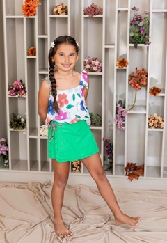 Short Saia Green