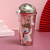 Vaso de Acrilico Glitter Con Sorbete Diseño Merry Christmas en internet