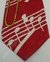 Gravata Tradicional - Vermelha com Trombone e Notas Musicais COD: ZF277 na internet