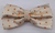 Gravata Borboleta - Bege com Bolinhas Laranjas - COD: AF645 - Império das Gravatas