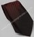 Gravata Skinny Espelhada - Vinho com Linhas Pretas na Diagonal - COD: CS325