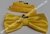 Gravata Borboleta - Amarelo Canário Detalhada em Linhas Diagonais - COD: HB151