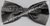 Gravata Borboleta - Cinza Metálico com Listras na Diagonal - COD: HB152 - comprar online