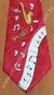 Gravata Tradicional - Vermelha com Saxofone, Trompete e Notas Musicais COD: RB147 - comprar online