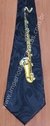 Gravata Tradicional - Preta com Clarone Dourado - COD: KB163 - comprar online