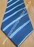 Gravata Tradicional - Azul Marinho com Listras Brancas-COD: KC269