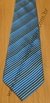 Gravata Tradicional - Listrada em Azul Royal, Preto e Branco - COD: KC306 - comprar online