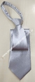 Gravata Tradicional de Zíper - Prata Lisa em Cetim - COD: WR826 - comprar online