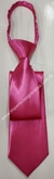 Gravata Skinny de Zíper - Rosa Pink Acetinada - COD: RX476 - comprar online
