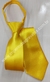 Gravata Skinny de Zíper - Amarelo Ouro Acetinado - COD: PX780 na internet