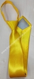 Gravata Skinny de Zíper - Amarelo Ouro Acetinado - COD: PX780