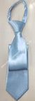 Gravata Skinny de Zíper - Azul Bebê Acetinada - COD: A121 - loja online