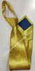 Gravata Skinny De Zíper - Mostarda Acetinada - COD: AF692 - Império das Gravatas