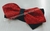 Gravata Borboleta - Nó Diamante - Vermelha Quadriculada com Detalhe de Fios Prateados - COD: BD20 - comprar online