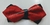 Gravata Borboleta - Nó Diamante - Vermelha Quadriculada com Detalhe de Fios Prateados - COD: BD20