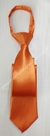 Gravata Skinny Zíper - Laranja Claro em Cetim - COD: OSS20 - comprar online