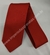 Gravata Skinny - Vermelho Fosco com Linhas Diagonais Acetinadas - COD: GVF20