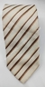 Gravata Skinny - Bege Claro Fosco com Linhas Diagonais Marrom em Degradê - COD: GBC20 na internet