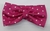 Gravata Borboleta Adulto - Rosa Pink com Bolinhas Brancas - COD: AF760 - Império das Gravatas