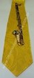 Gravata Tradicional - Amarela com Detalhes e Clarone - COD: RB154 - Império das Gravatas