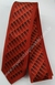 Gravata Skinny Toque de Seda - Vermelho Escuro com Detalhe Diagonal em Escala - COD: GVE2021