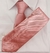 Gravata Skinny - Rosa Quartzo com Linhas Diagonais - CÓD: RQtz21 - loja online