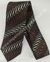 Gravata Skinny - Marrom Escuro com Listras Irregulares - COD: L9042