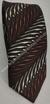 Gravata Skinny - Marrom Escuro com Listras Irregulares - COD: L9042 na internet