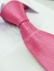 Gravata Skinny - Rosa Pink Acetinada Detalhada com Linhas Diagonais - COD: GS427 na internet