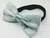 Gravata Borboleta - Prata Clássica com Elástico Preto - COD: SA735 - Império das Gravatas