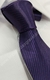Gravata Skinny - Roxo Escuro Acetinado com Linhas Diagonais - CÓD: REX22 - Império das Gravatas