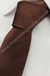 Gravata Skinny - Marrom Chocolate com Linhas Diagonais Tom Sobre Tom - CÓD: MRC21 - Império das Gravatas