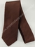Gravata Skinny - Marrom Chocolate com Linhas Diagonais Tom Sobre Tom - CÓD: MRC21