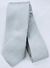 Gravata Skinny - Prata Clara com Listras Diagonais Tom Sobre Tom - COD: KW177