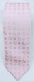 Gravata Skinny - Rosa Claro com Detalhes Quadriculados - COD: PX374 - comprar online