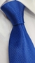 Gravata Skinny - Azul Royal Acetinada com Linhas Diagonais - COD: GF149 - Império das Gravatas