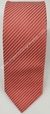 Gravata Skinny - Vermelha Listrada com Linhas Diagonais - COD: R007 - comprar online