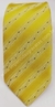 Gravata Skinny - Amarelo Canário Fosco com Linhas Onduladas e Pontos Azuis - COD: PX351 - comprar online