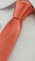 Gravata Slim - Coral Escuro Liso em Cetim - COD: SFCE21 - Império das Gravatas